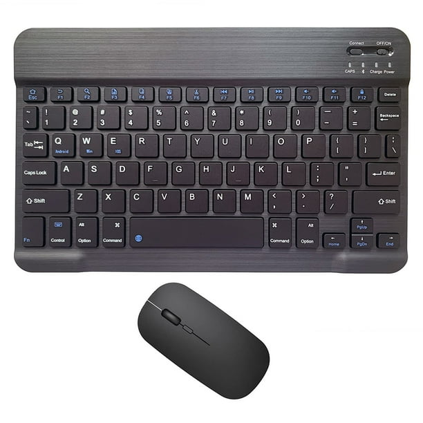 Mobile Wireless Bluetooth Keyboard and Mouse Set, 10 Inch Bluetooth ...