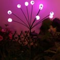 thumbnail image 1 of Decoración de Halloween Luz oscilante al aire libre 600mAh Luz solar de luciérnaga (púrpura 10LED), 1 of 9