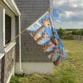 thumbnail image 5 of 24x36 inch Garden Hanging Flag Square Double Sided Flag Garden Garage nd Patio Decorative Flag A Group Of Giraffes, 5 of 6