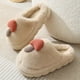 thumbnail image 3 of Zapatillas de algodón con forma de seta para padres e hijos para mujer, suela gruesa, para parejas de otoño e invierno, zapatillas de algodón antideslizantes para interiores, zapatillas peludas de dib, 3 of 5