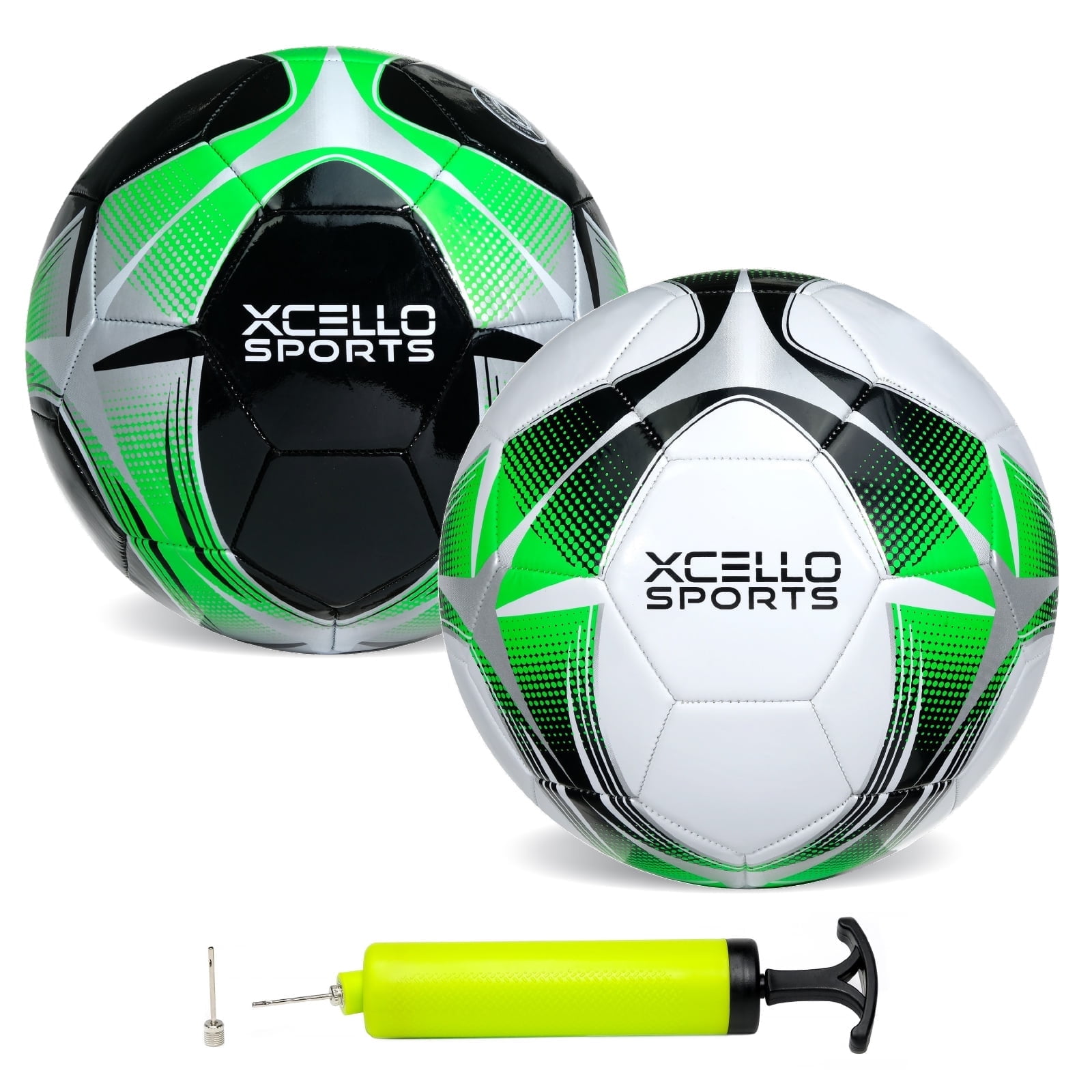 Xcello Sports Soccer Ball Size 5, Bright Assorted Youth & Kids
