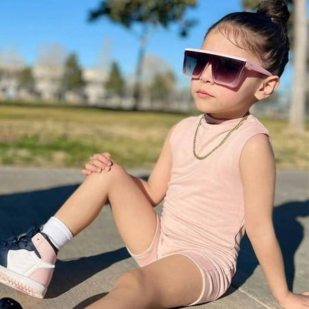 

NIUREDLTD Kids Toddler Baby Children Girls Solid Summer Sleeveless Dress Clothes Beach Clothes