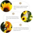 thumbnail image 5 of WRISTBIQUE Sunflower Rattan Garland Silk Cloth Home Decor Wall Decor 1 Pc 8.9X3.9In, 5 of 11