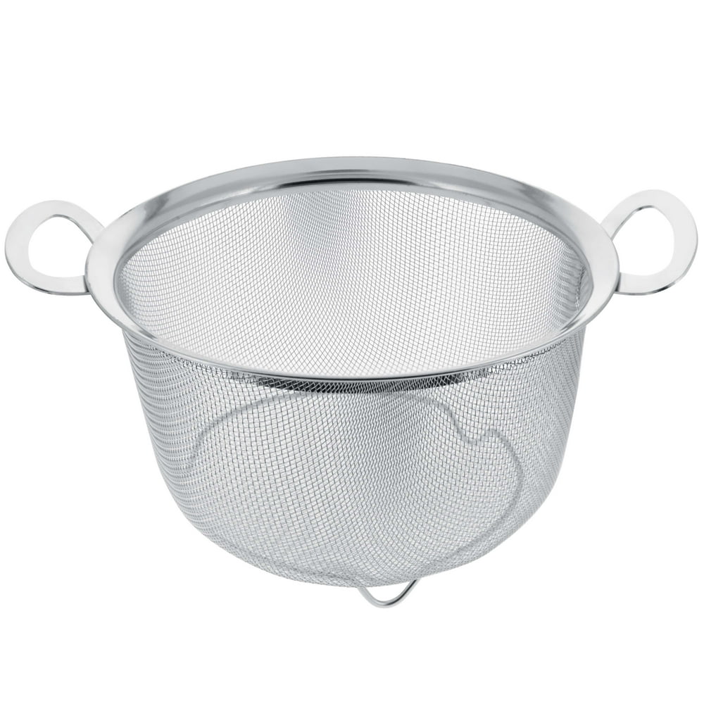 U.S. Kitchen Supply Stainless Steel 3 Quart Wide Rim Mesh Net Strainer