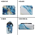 thumbnail image 5 of Pzuqiu Blue Butterfly Leather Crossbody Bag Functional Practical Quilted Leather Crossbody Bags for Women with Chain Strap Exquisite Fashion for Teen Girls-Women, 5 of 7