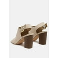 thumbnail image 5 of Roisin Stacked Block Heel Faux Suede Sandals, 5 of 5