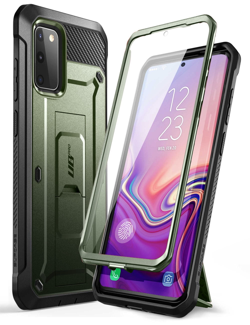 SUPCASE Unicorn Beetle Pro Series Designed for Samsung Galaxy S20 FE 5G Case (2020), Full-Body Dual Layer Rugged Holster & Kickstand Case with Built-in Screen Protector (Guldan)