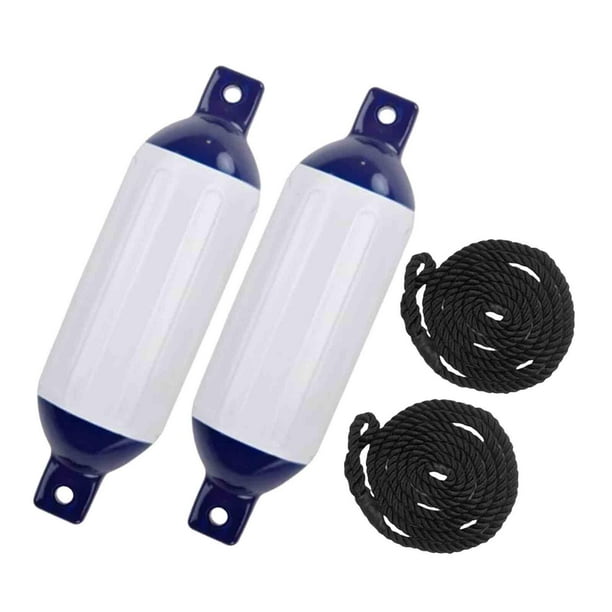 Protector de Guardabarros para Barcos, Fácil de Usar, Portátil, Fácil Instalación para Atracar, Accesorio de Parachoques para Barcos de Pesca, 2 Uds. Cuerda G2 Negra