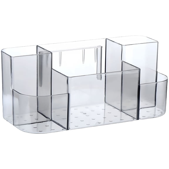 BPPEG Wall Mounted Makeup Organizer for Vanity,Clear Cosmetic Display Case