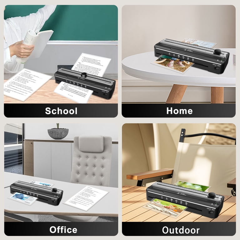 Crenova A4 Laminator Machine With 10 Sheets - Hot & Cold Laminating For Home & Office