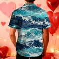 thumbnail image 6 of Rvwovn Men's and Women's Summer Hawaiian Beach Shirt - Short Sleeve Floral Tropical Button Down Casual Top, 6 of 7
