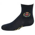 thumbnail image 3 of MeMoi Boys' Sophisti-Crest Mercerized Cotton Blend Crew Socks - Boys - Male, 4, Navy, 3 of 3