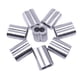 thumbnail image 4 of Kenally 7pcs 12mm / 0.47inchDobles agujeros Clip de aluminio Plata Aluminio Crimping Loop Cable Virola Alambre Crimping Sleeve Doble agujeros Wire Rope Herramientas y ferretería No.10 Kenally TO005652-10, 4 of 6