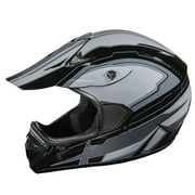 (2 pack) Fuel Helmets Adult Frenzy MX Off Road Helmet Black Graphic - Med