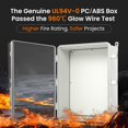 thumbnail image 2 of Caja eléctrica QILIPSU UL94-V0 PC/ABS 52x42x20cm IP66, 2 of 9