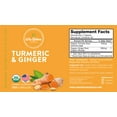 Via Natura Organics Turmeric & Ginger 1000mg Capsules AntiInflammatory Herbal Supplement