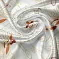 thumbnail image 5 of Ambesonne Abstract Valance Pack of 2, Chevrons and Flowers, 54"X18", Burgundy Orange Cream, 5 of 5