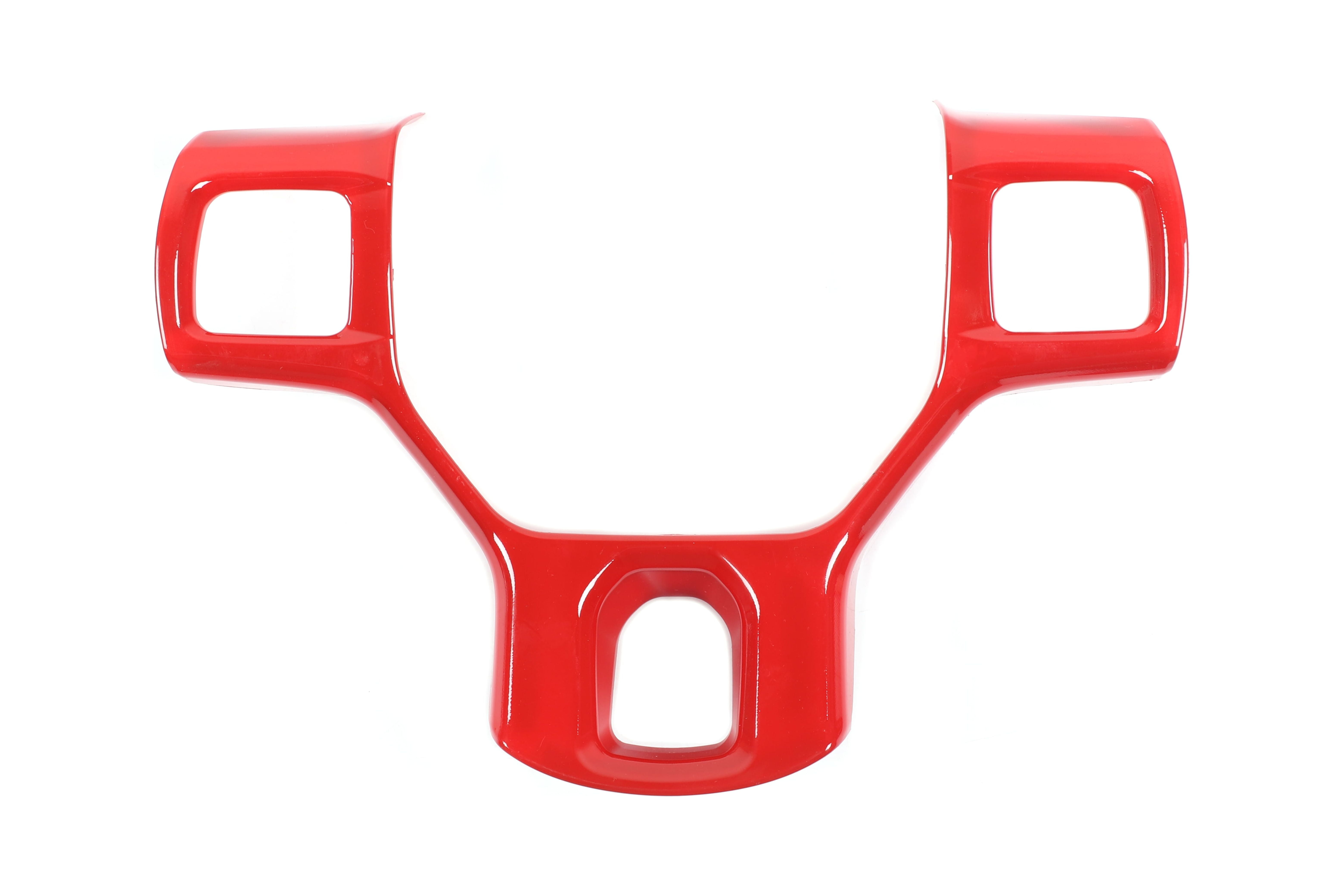 CheroCar Steering Wheel Cover Interior Decoration Accessories for Dodge RAM 2010-2017,Red