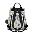 thumbnail image 2 of FORMRS Women's Travel Backpack Purse Anti-Theft Hidden Pockets Casual Shoulder Bag, Blue Wildflower Pattern, 2 of 7