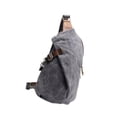 thumbnail image 4 of Bolso Bandolera De Lona, Mochila De Moda Para Hombre, Para Pesca, Camping, Senderismo, Color Gris, 4 of 9