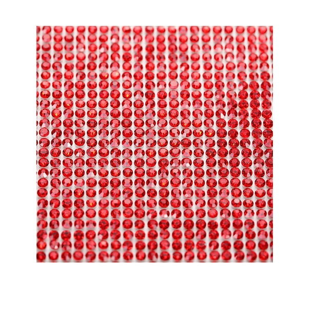 Billuyoard Crystal Rhinestone Ribbon Glass Drill Mesh Sticker Exquisitos artículos para el hogar para el teléfono del automóvil rojo 8 cinta de Type2 NO2