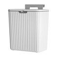thumbnail image 1 of Hanging Kitchen Waste Bin with Lid Wall Mounted Over Door Trash Can L0K8, 1 of 6