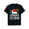 thumbnail image 2 of Grandpa Claus Xmas Santa Matching Family Christmas Pajamas Men Women T - Shirt, 100% Cotton, For Family Christmas, S - XXXL, Black, 2 of 11