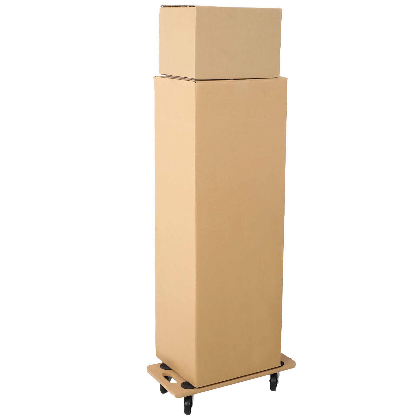 Wood Heavy Duty Three Wheeled Furniture Dollies for Easy Mobility 500 lbs Capacity Multipurpose Indoor & Outdoor Movers