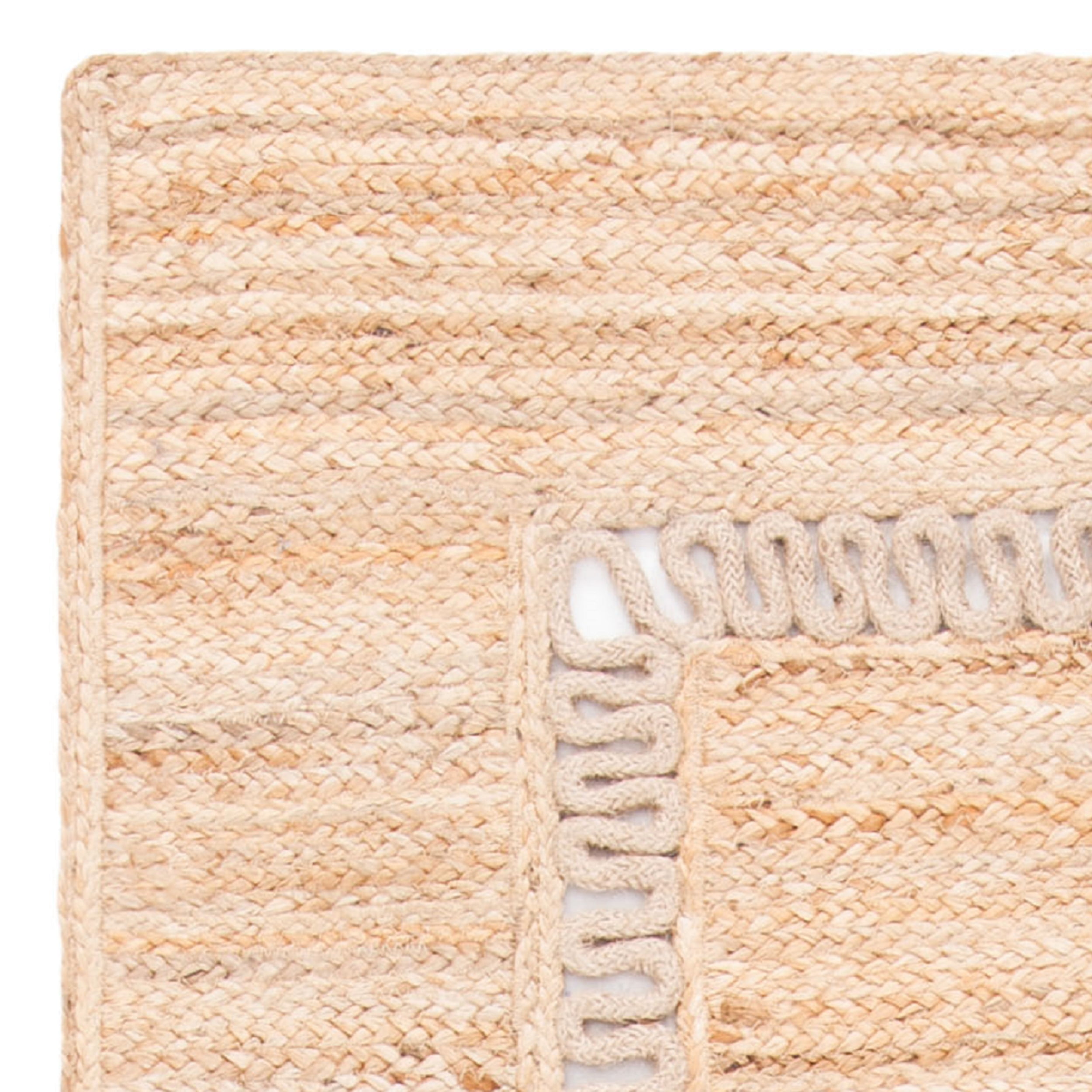 SAFAVIEH Natural Fiber Ladonna Geometric Jute Runner Rug, Beige, 2'6" x 8'