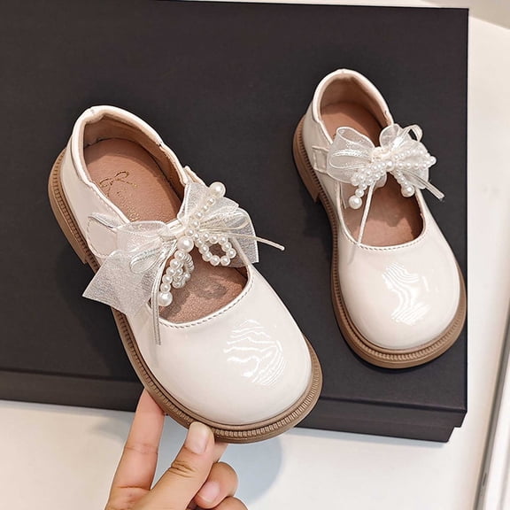 LvhaoGJOB Mary Jane Shoes for Kids Elegant Style mary jane shoes Comfortable Fit kids mary jane shoes Low Comfort Heel girls shoes All Season Special Occasions Footwear Mary