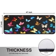 thumbnail image 5 of Kitchen Rugs Sets Of 2,Black Blue Yellow Butterfly Pattern Anti Fatigue Kitchen Mat Rugs Non Slip Washable,Decorative Kitchen Floor Mats for Kitchen,Sink,Laundry,17"x47"+17"x47", 5 of 5