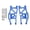 Dark Blue, variant on NFTIGB RC Front and Rear Lower Suspension Arm Set, Aluminum Alloy Swing Arms for Traxxas 1/10 MAXX 2.0 Cars, Dark Blue, RC Car Upgrade Parts