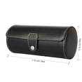 thumbnail image 2 of Vegan Leather Watch Case 3-Slot, Watch Roll Travel Storage Organizer, 2 of 7