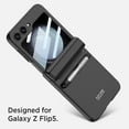 thumbnail image 2 of Compatible Samsung Galaxy Z Flip 5 Case with S Pen, All-Inclusive  Hinge Protection + Tempered Glass Screen Protector Case for Samsung Galaxy Z Flip 5 5G 2023 (Black), 2 of 14