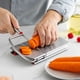 thumbnail image 4 of Fiudx Trituradora de Acero Inoxidable, Cortadora de Queso con Mango Ergonómico, Rebanadora de Verduras Antideslizante, Herramienta Eficiente para Preparar Alimentos, para Cocinar, Hornear y Preparar, 4 of 6