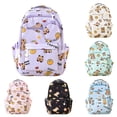 thumbnail image 2 of Cartoon Animal Print Backpack Middle Elementary With Detachable Mini Coin Pouch Side Mesh Pocket Waterproof Back To School Bookbag, 2 of 5