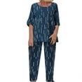 thumbnail image 2 of SELONE Summer Outfits for Women 2 Piece Cotton Linen Set Boyfriend Oversized T Shirts Straight Leg Pant Plus Size Tracksuit Crew Neck Casual Sets Fashion Suits Beach Outfits Two Piece Outfits, 2 of 6