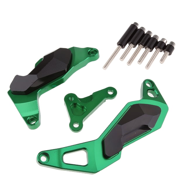 Protector De Motor Crash Slider Pad Protection Para Kawasaki Ninja 400 17-18 Verde Sunnimix Almohadilla deslizante de choque de la cubierta del motor