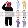 thumbnail image 6 of ZHANGDER Big Mouth Monster Onesie with Comb, Plush Monster Onesie Soft Plush Loungewear No Shoes, 6 of 6