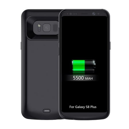 Samsung BCCRSAMS8L-BK Galaxy S8 Plus 5500 mAh Battery Charging Case, Black