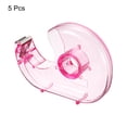 thumbnail image 3 of Unique Bargains Tape Dispenser Double-Side Handheld Tapes Cutter Holder, Pink 5 Pack, 3 of 5