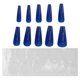 thumbnail image 4 of Uñas postizas, 10 piezas de uñas postizas de color puro para mujer, uñas postizas elegantes, calidad en la que puede confiar, 4 of 14