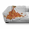 thumbnail image 3 of Squirrel Soft Flannel Fleece Throw Blanket, Illustration of Squirrel Eating a Nut on a Pile of Autumn Leaves, Cozy Plush for Indoor and Outdoor Use, 50" x 70", Vermilion Peach Brown, by Ambesonne, 3 of 6