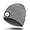 Gray, variant on Unisex LED Beanie,USB Rechargeable Winter Flashlight,Christmas Beanie with a Light for Men