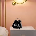 thumbnail image 1 of Despertador Digital Electrónico LED con Doble Campana, Decoración para El Hogar, Números Grandes, Reloj de Escritorio, Reloj de Noche con Sonido Poten Negro, 1 of 9