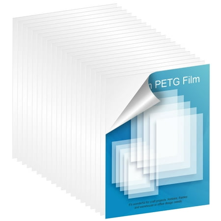 5 pcak Acrylic Sheet Plexiglass Sheet Clear Acrylic Perspex Sheet Plastic Sheeting, Durable Water Resistant PET Sheet, for Crafting Projects, Picture Frames, Cricut Cutting and More, 2/5/10/20pcs