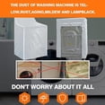 thumbnail image 6 of HOMEIORA 1pc Waterproof Washing Machine Cover, Washer and Dryer Cover with Zipper Design, Dustproof SunProof for Front Load Washer Dryer, Silver, 6 of 8