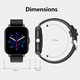 thumbnail image 2 of Reloj Inteligente  Blossom Negro Con Correa De Acero Inoxidable Negro, 2 of 3