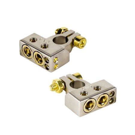 Metra Pro Series 24K Gold Plated Negative Battery Terminal 1/0 or 4AWG to 8AWG