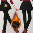 thumbnail image 3 of Gibobby Leggings Deportivos Mujer Mallas gruesas para mujer, mallas falsas dos en una, mallas estampadas terciopelo elástico（Negro， XXXL), 3 of 5